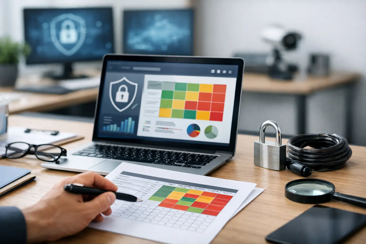 Risikoregister Informationssicherheit: Vorlage mit Feldern